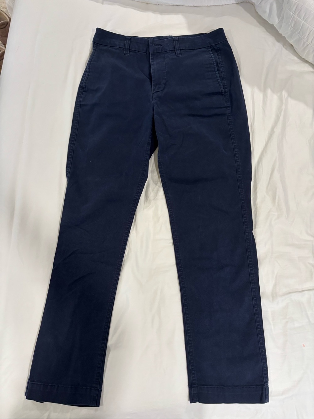 J. Crew Navy Blue Cotton Chinos